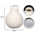 Elegant bubble shape ceramic vase for living room styling