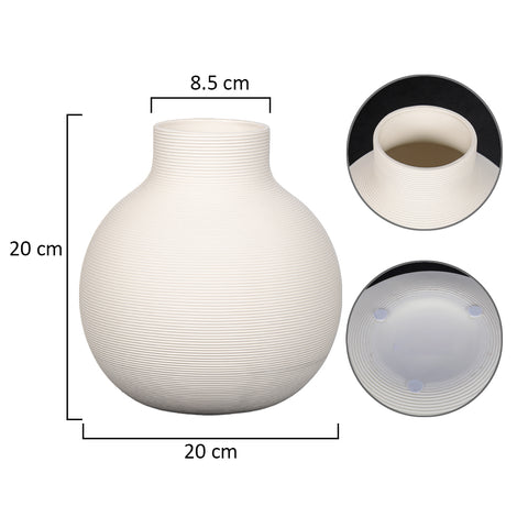 Elegant bubble shape ceramic vase for living room styling