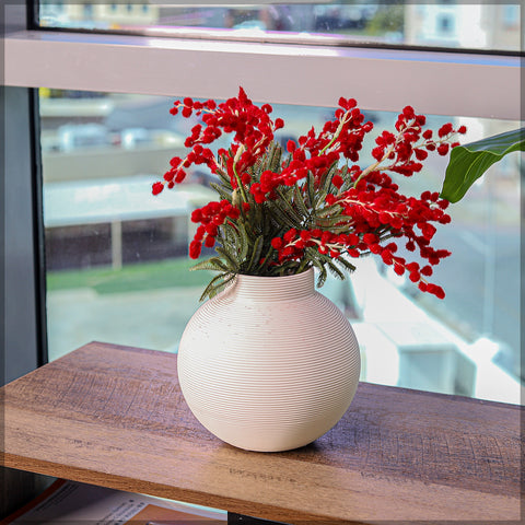 Unique bubble ceramic vase for floral arrangements