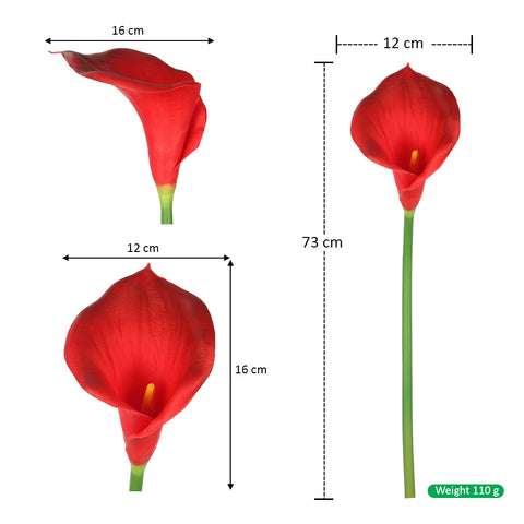 2pcs Artificial Calla Lilies Flowers