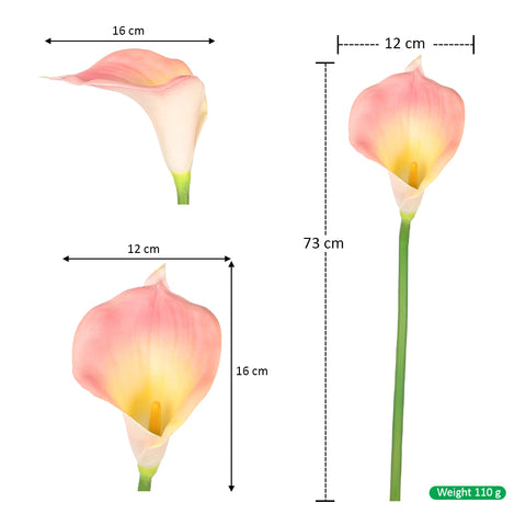 2pcs Artificial Calla Lilies Flowers