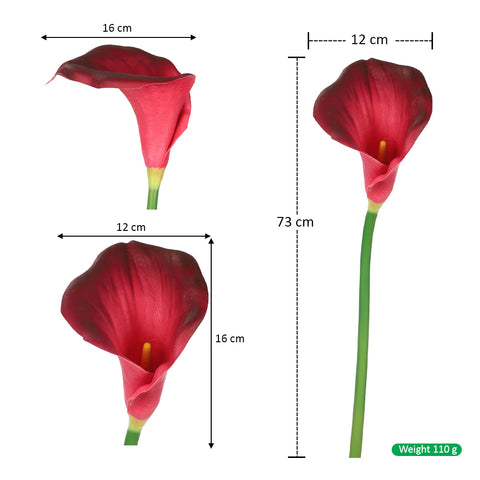 2pcs Artificial Calla Lilies Flowers