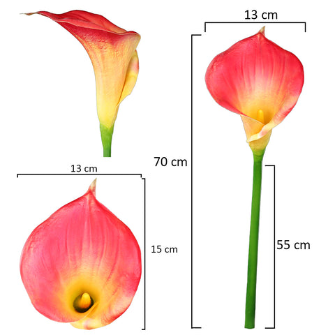 2pcs Artificial Calla Lilies Flowers