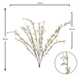 Champagne decorative artificial twigs for nature-inspired decor