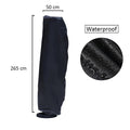 Waterproof umbrella cover with zipper for outdoor storage