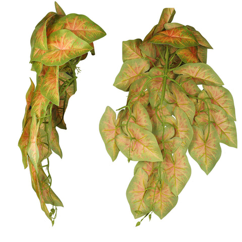 Artificial caladium leaves for floral crafts