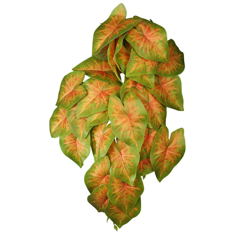 Faux caladium vine foliage for event styling