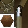 Large outdoor umbrella for full sun protection