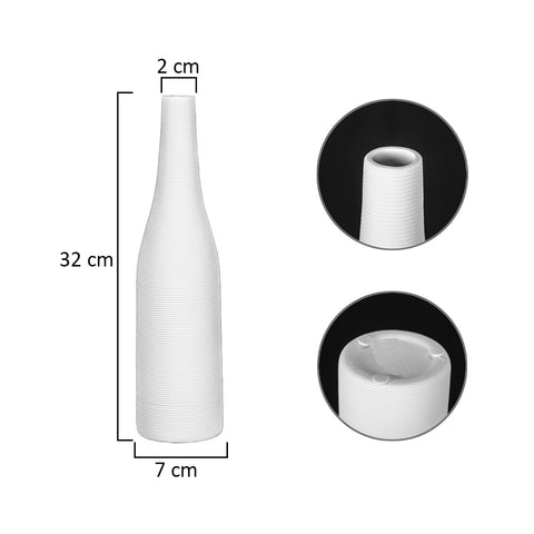 Elegant white ceramic vase for home styling