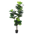 Artificial fiddle leaf fig tree with realistic foliage