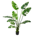 Realistic artificial banana plant for indoor use in an elegant setting