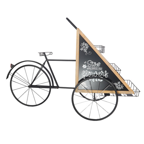 Decorative Metal Bicycle with Flower Stand