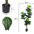 Lifelike fake fig tree for home decoration