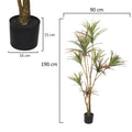 Artificial slim yucca tree for modern office spaces