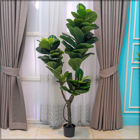 Artificial fiddle leaf plant for modern interiors