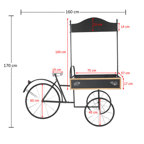 Decorative Metal Display Bicycle