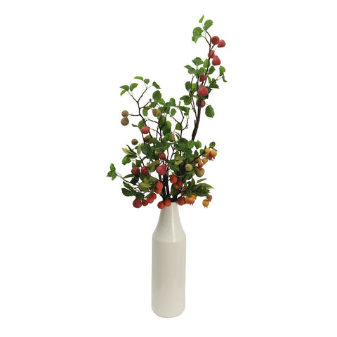 Artificial Pear Fruits Branch Red