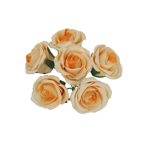 6 Heads Artificial Foam Rose Flower