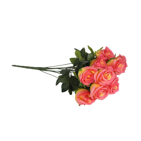 Silk Artificial Roses Flower Orange