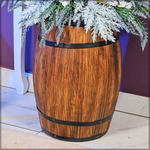 Decorative Wooden Barrel