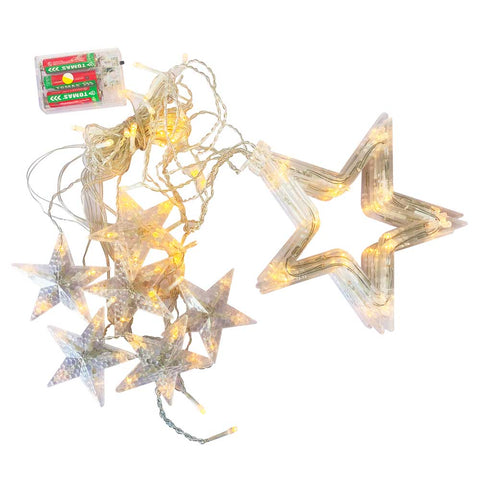 Curtain 12 Star LED String Lights