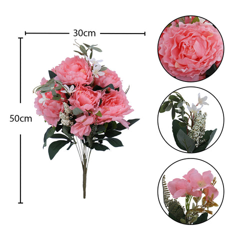 Artificial Silk Peony Flowers