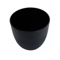 Durable black plastic flower pot