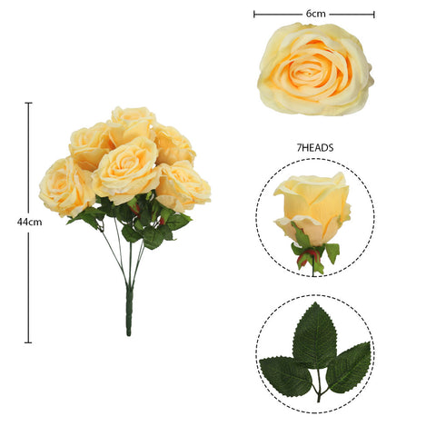 Silk Artificial Rose Flowers-FR-703New