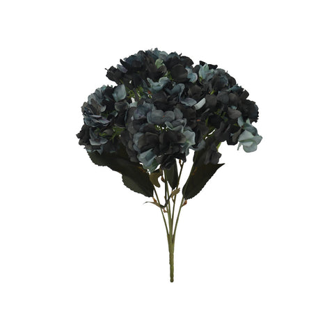 5 Heads Dark Blue Artificial Hydrangea Flowers