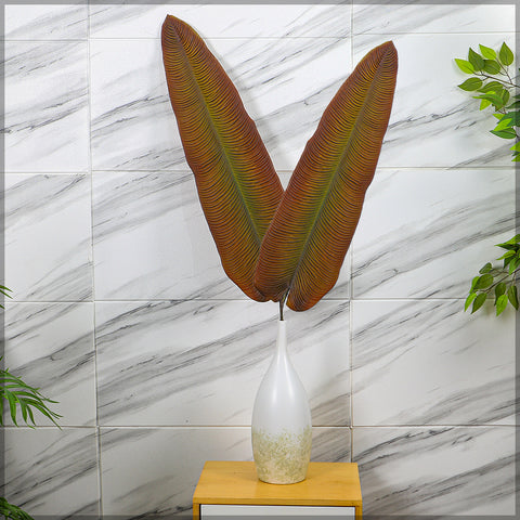 Faux banana leaf for tropical interior styling