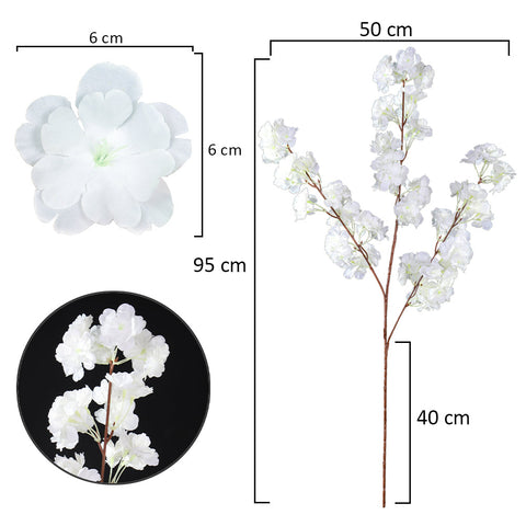 2pcs Fake Cherry Blossom Flower