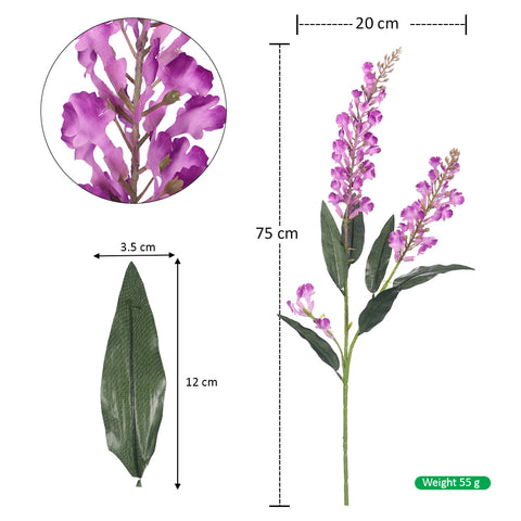 Artificial Gladiolus Flower Stick