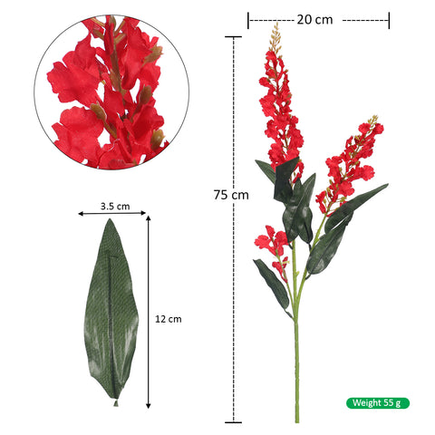 Artificial Gladiolus Flower Stick