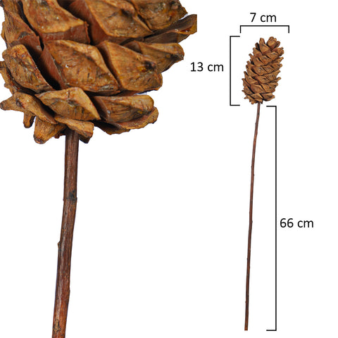 Christmas Natural Pinecone in Stick