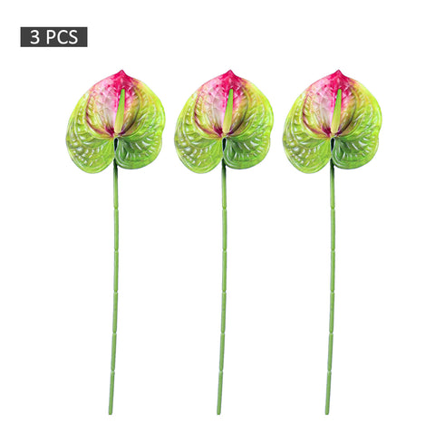 3Stems Artificial Anthurium Flower