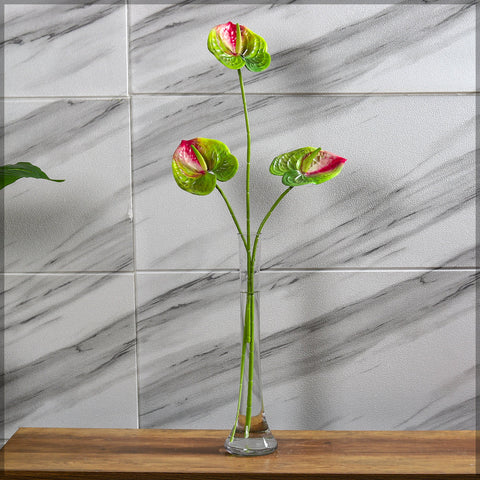 3Stems Artificial Anthurium Flower