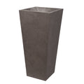 Weather-resistant tall square outdoor planters