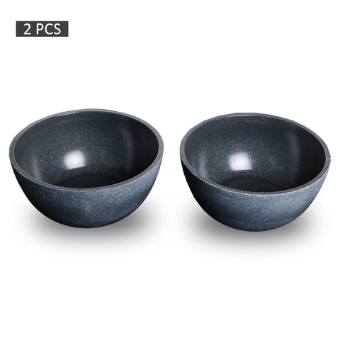 Round gray plastic plant pot for stylish indoor use