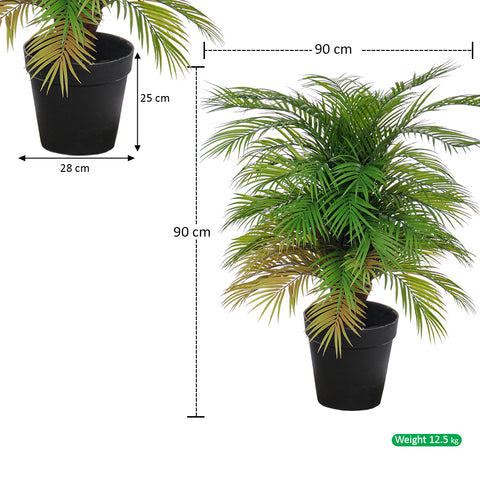 Artificial palm plant indoor for home or office decor