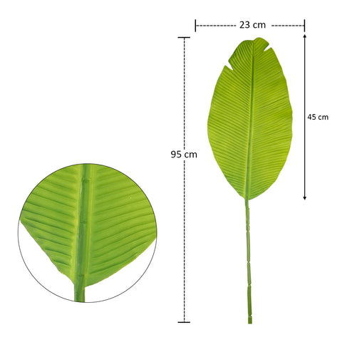 Fake banana leaves for indoor plants