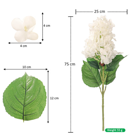 2Pcs Artificial  Hyacinth Hydrangea Flowers