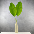 Single stem artificial banana leaf decor