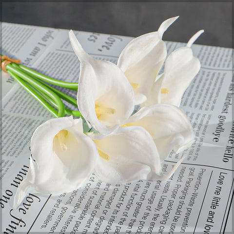 Artificial flower 5 Pieces Calla Lily