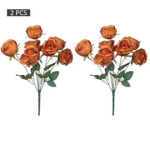 2pcs Artificial Rose Flower Bunch