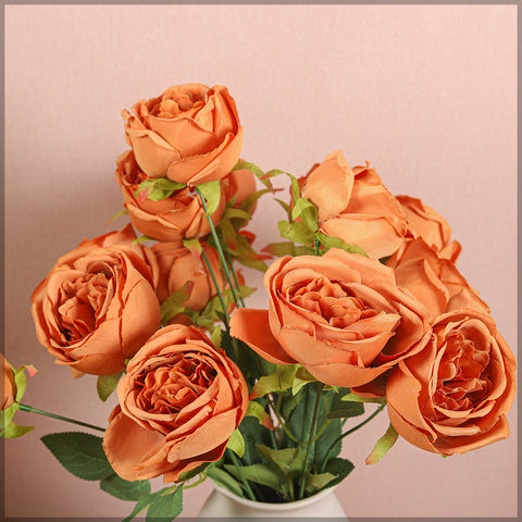 2pcs Artificial Rose Flower Bunch