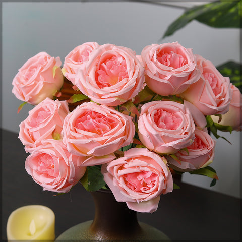 2pcs Artificial Rose Flower Bunch