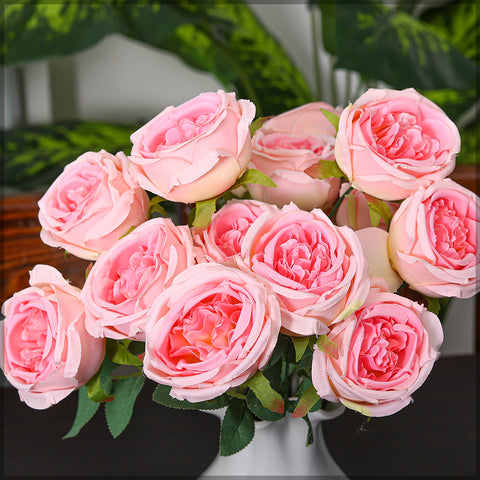 2pcs Artificial Rose Flower Bunch