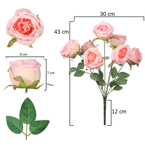 Artificial Rose Flower Bunch