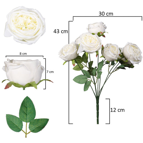 Artificial Rose Flower Bunch