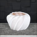 Modern geometric wave ceramic vase